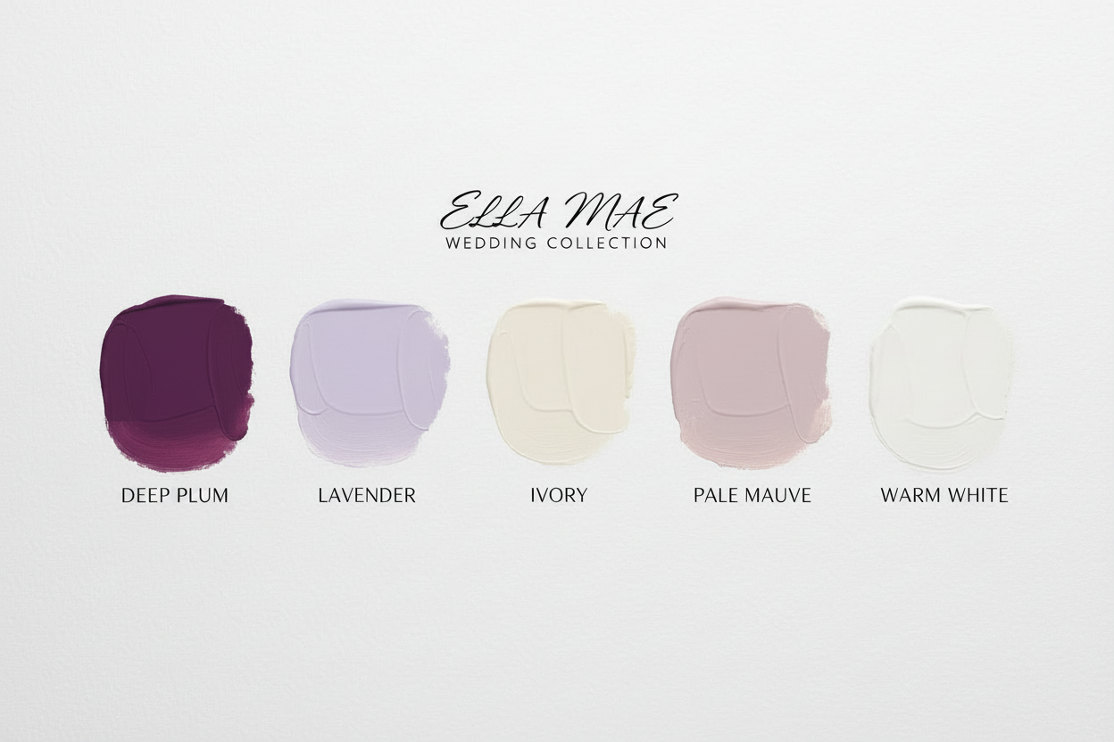 Ella Mae Colour Palette - With Deep Plum