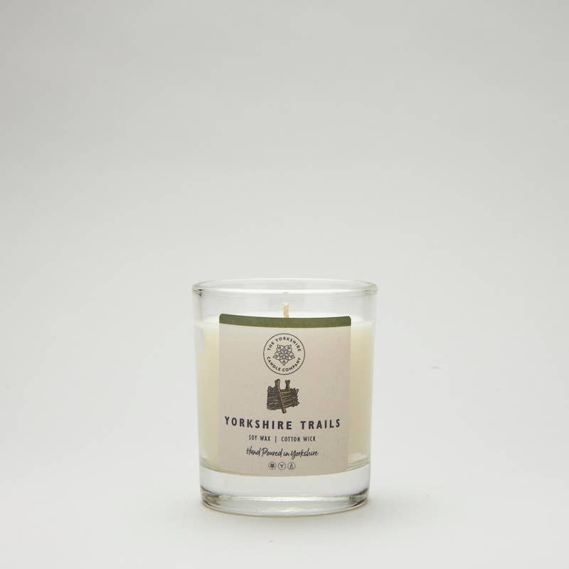 Yorkshire Trails Glass Tumblers | Scented Candle | Soy Wax: Glass Tumbler