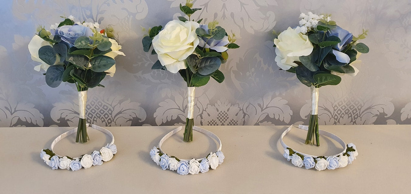 Florence | Silk Rose & Gypsophila Artificial Wedding Bouquet