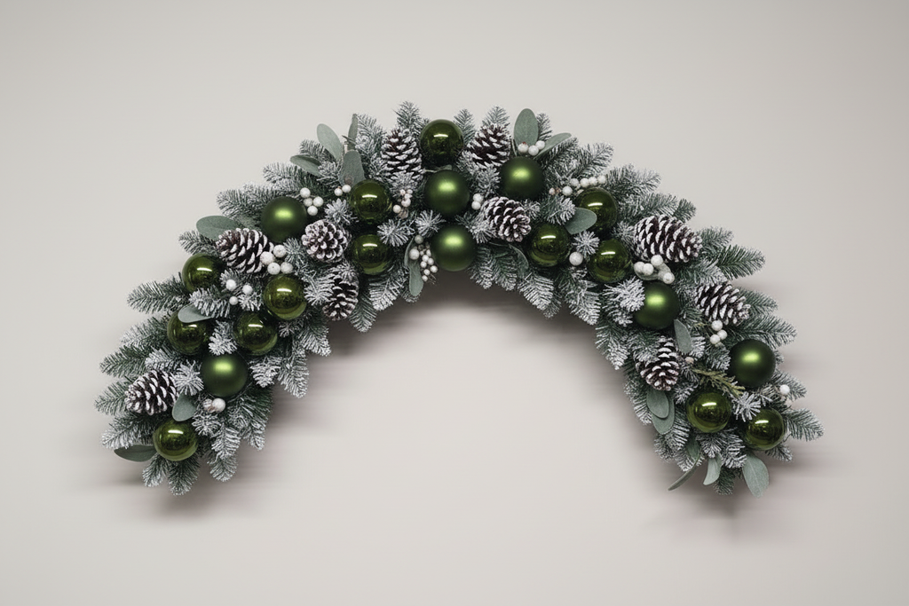 Forest Green Christmas Garland Swag