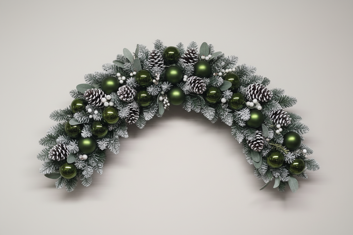 Forest Green Christmas Garland Swag
