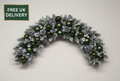 Forest green garland with delivery badge