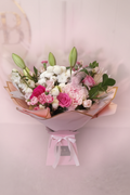 Fresh Flower Bouquet – Hazy Pink Background