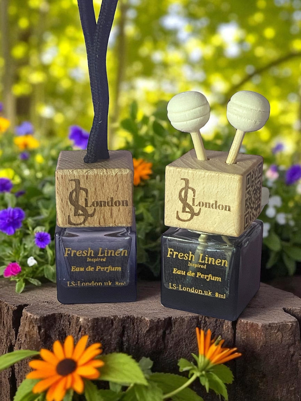 Fresh Linen 8ml Hanging Or Clip on Car Diffuser