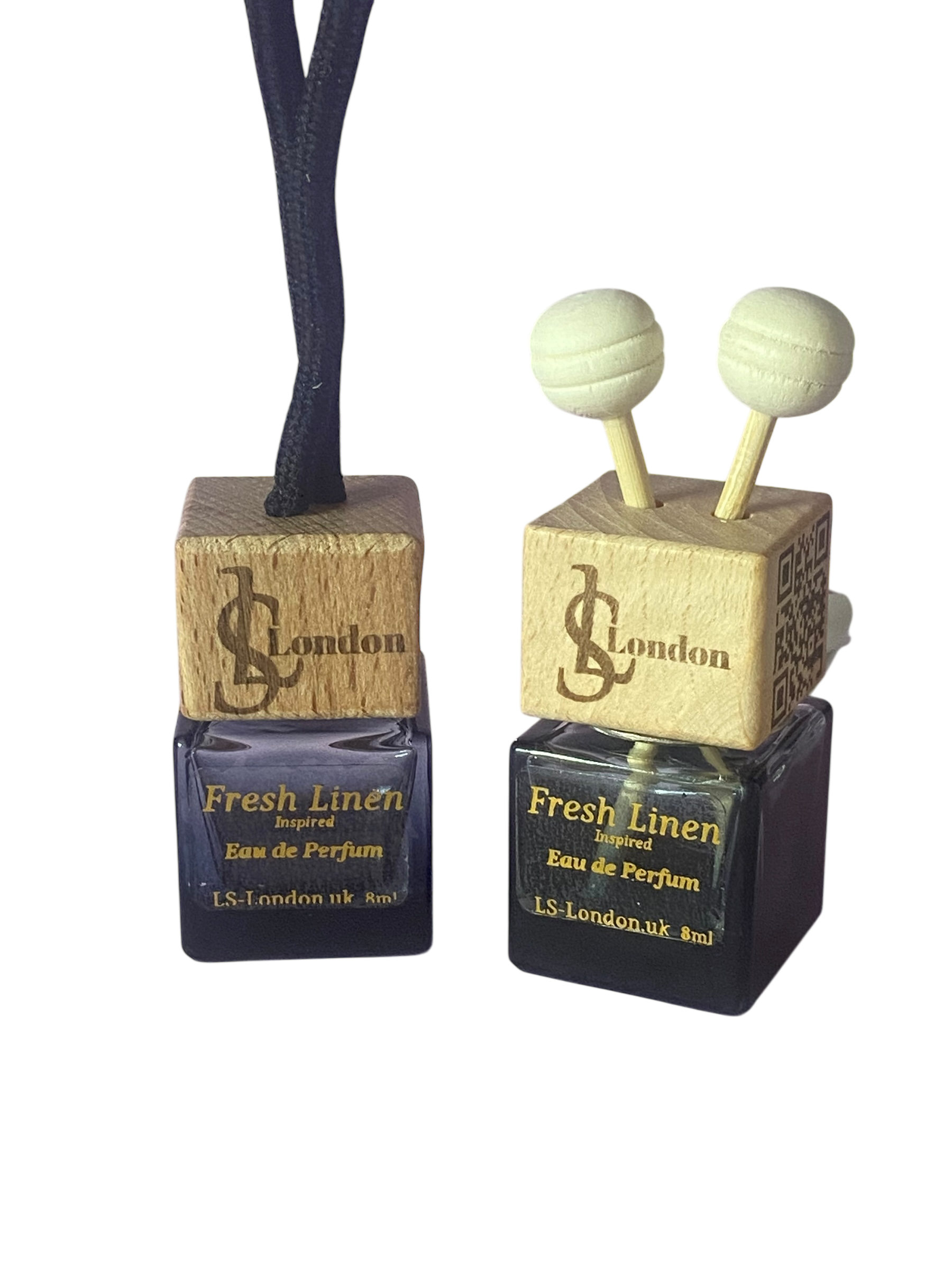 Fresh Linen 8ml Hanging Or Clip on Car Diffuser