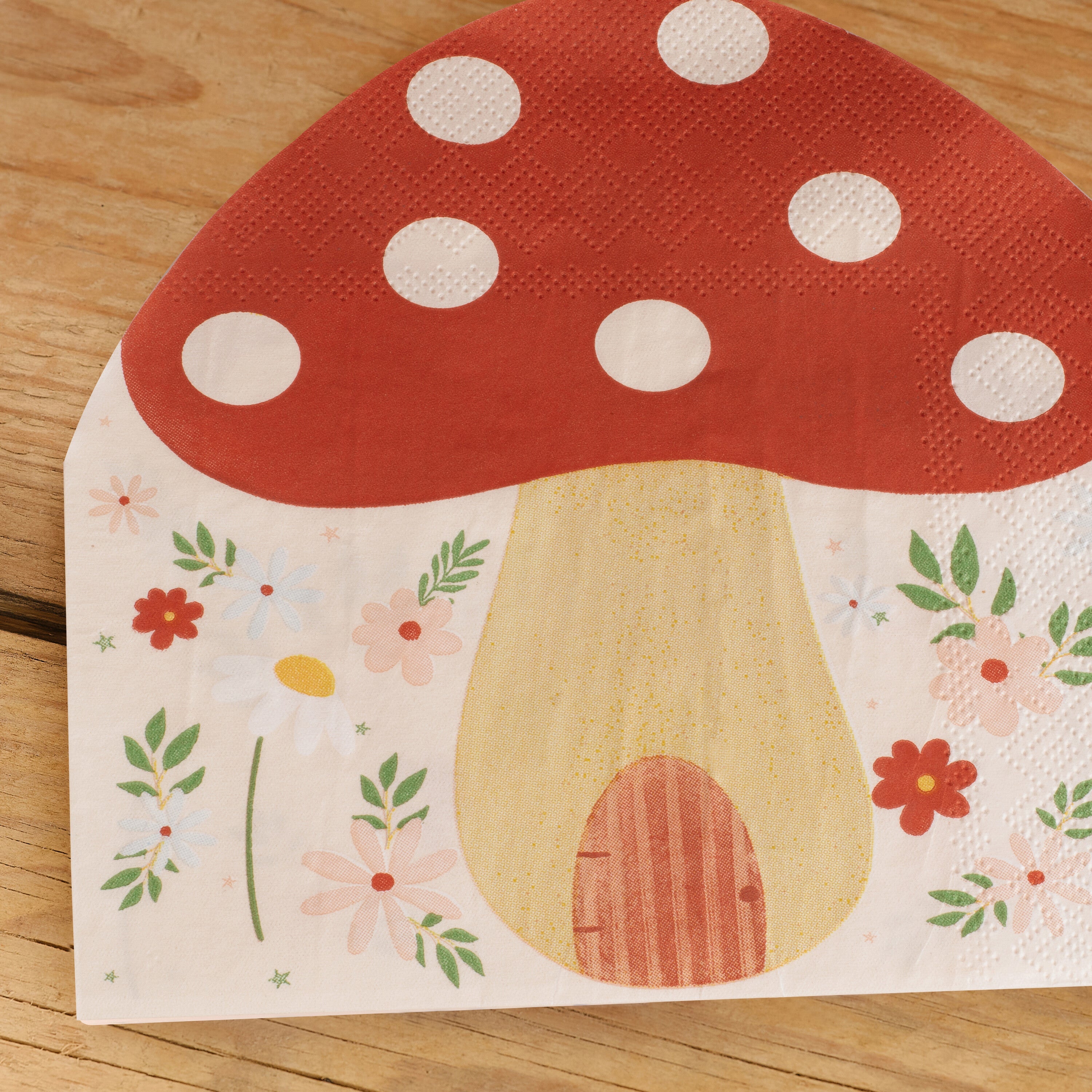 Toadstool Shaped Paper Napkins