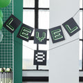Customisable Age Black and Green Level Up Bunting- 5 Inner Pack