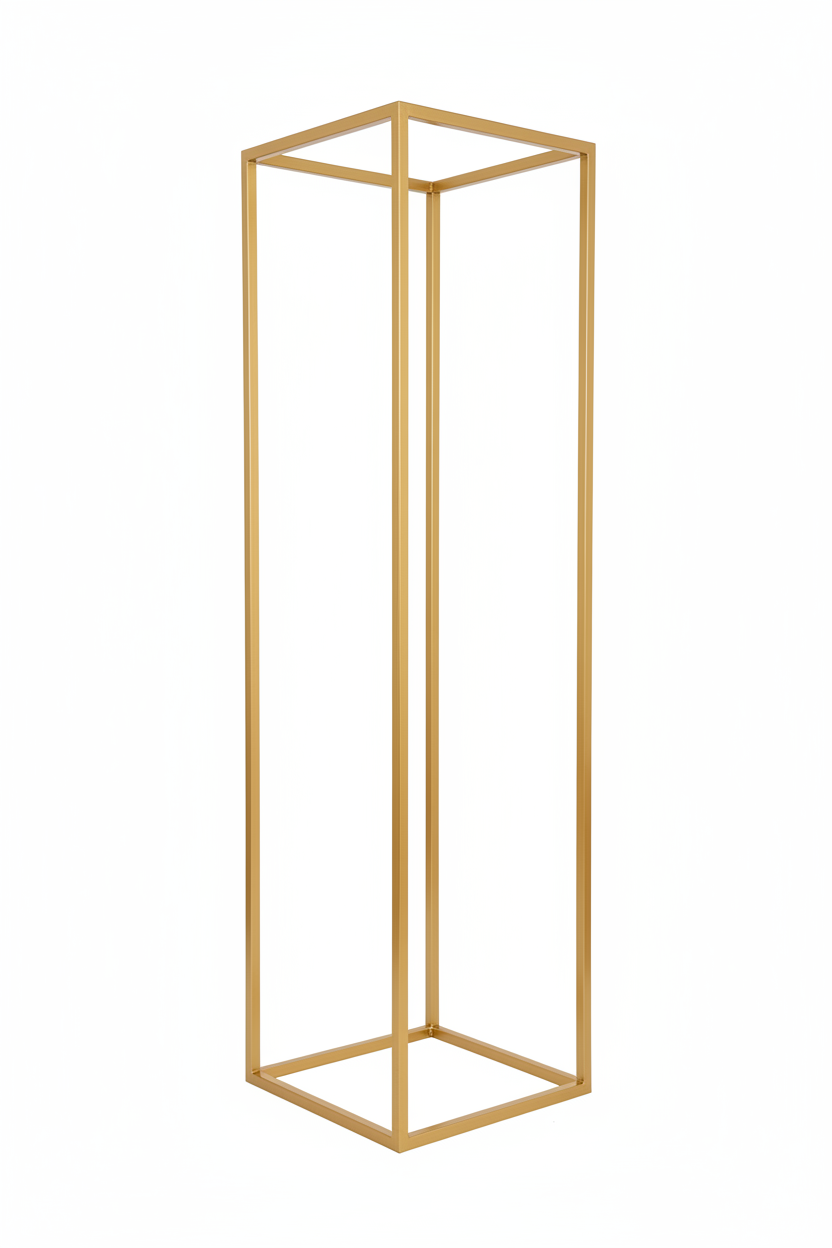 Gold Metal Centrepiece Stand - 4 Poles Only