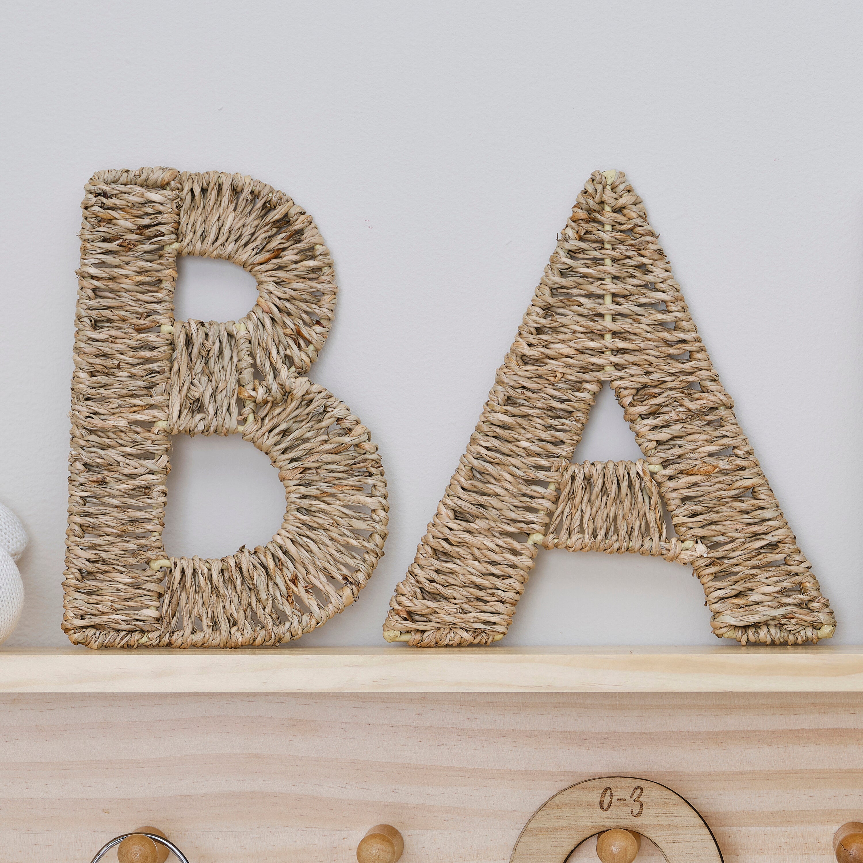 Wicker Baby Sign Nursery Decoration- 10 Inner Pack