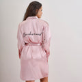 Pink Embroidered Bridesmaid Dressing Gown- 5 Inner Pack