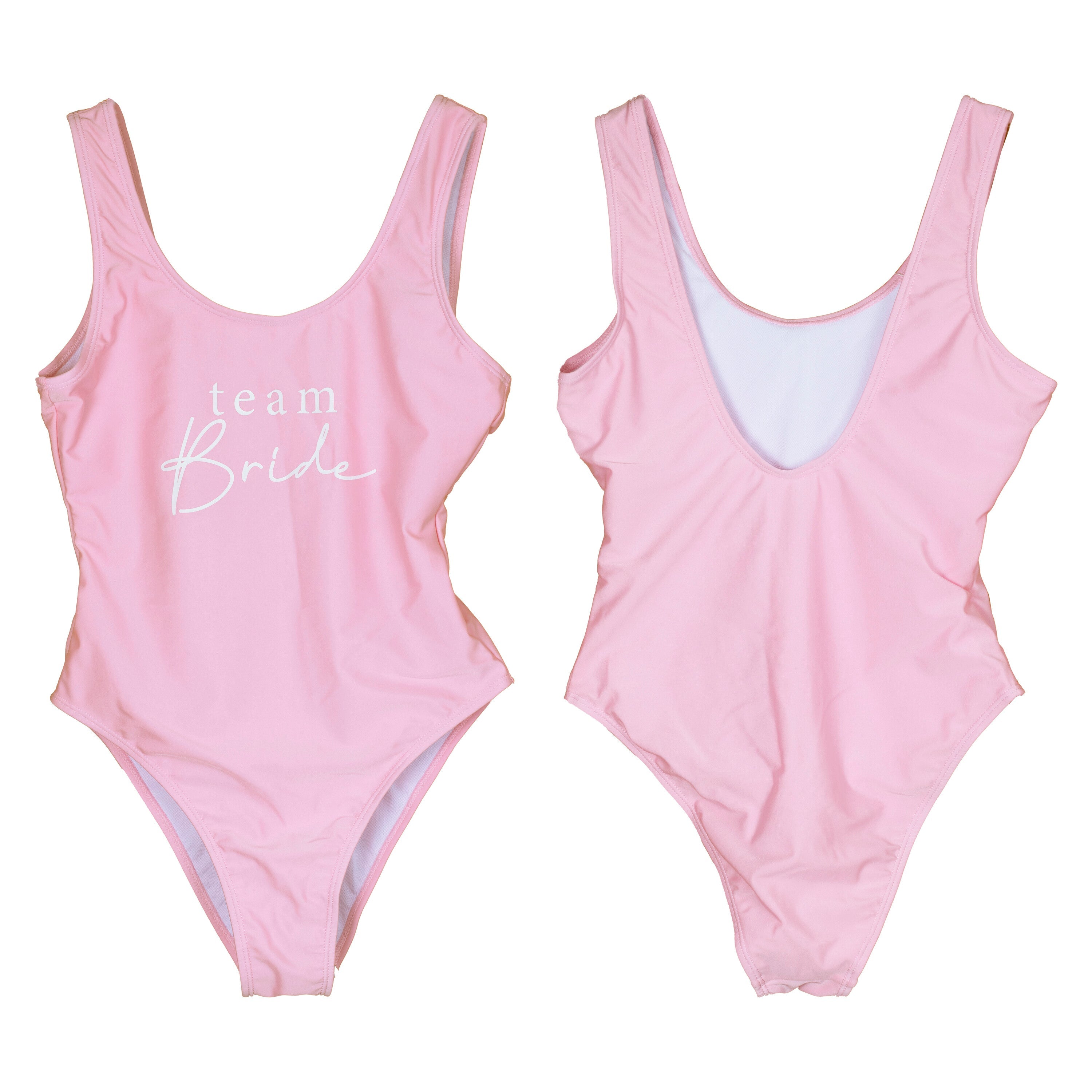 Team Bride Pink Hen Party Swimsuit