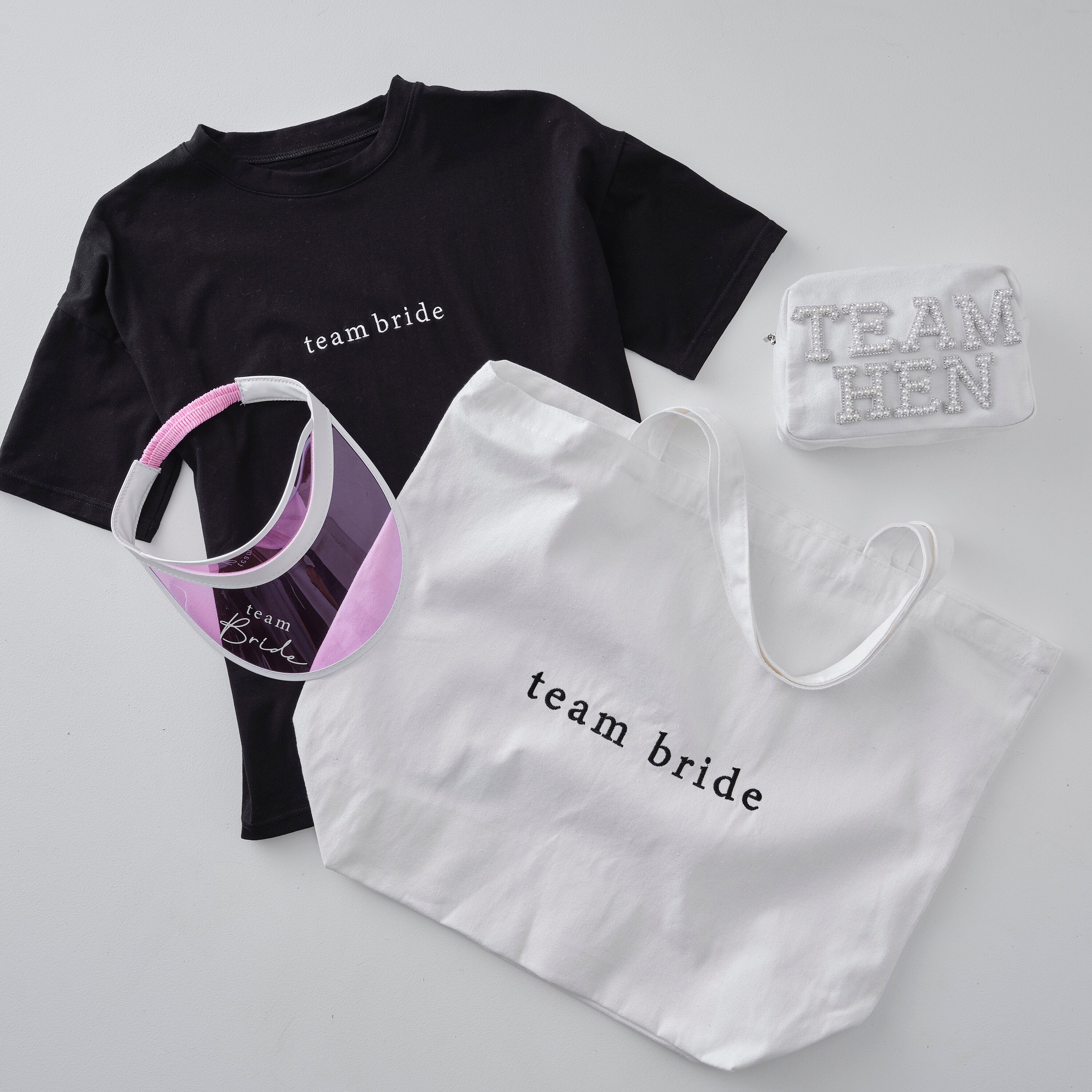 Team Bride Pink Hen Party Swimsuit