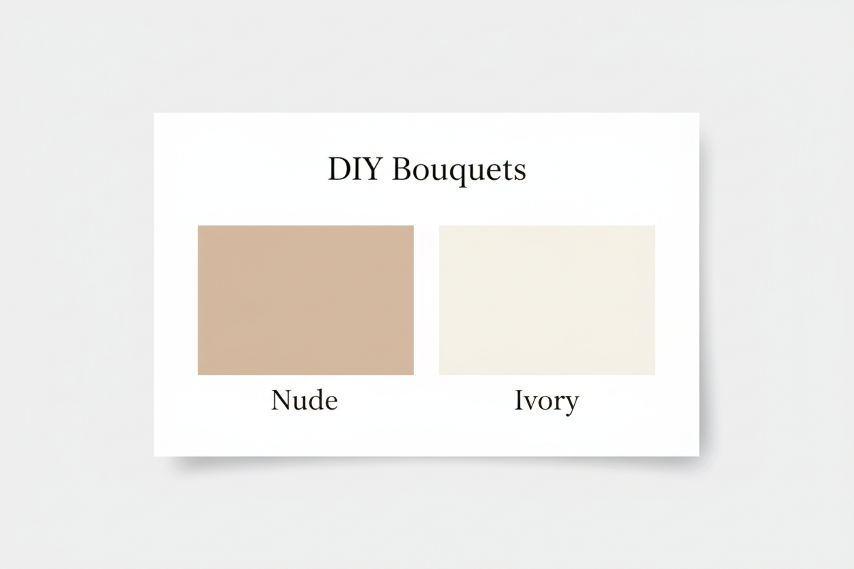 Nude & Ivory colour palette
