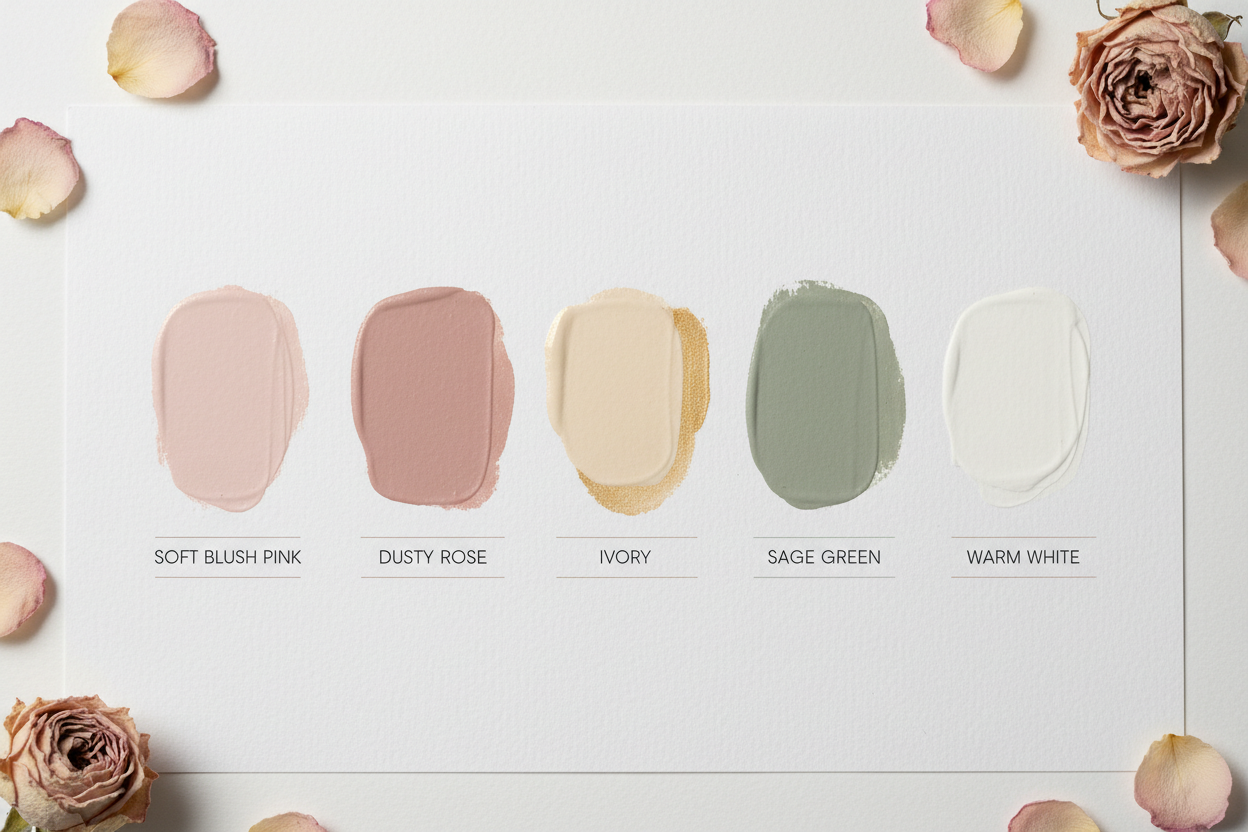 Clara Rose Wedding Colour Palette