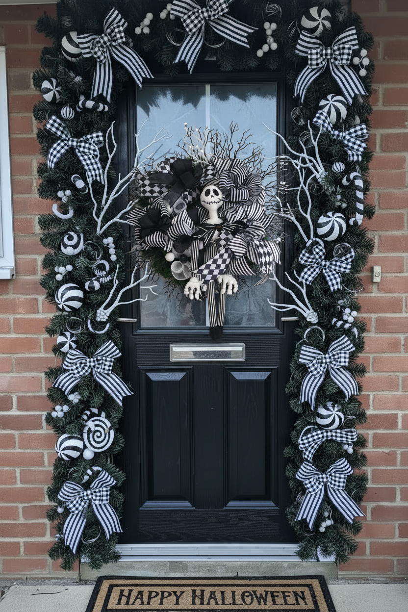 Jack Skellington Large Wreath & Garland