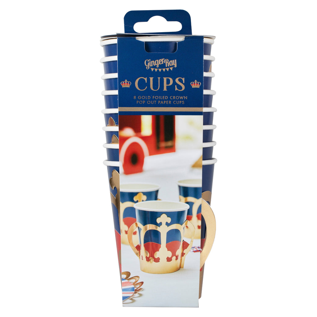 Gold Crown Pop Out Paper Cups- 5 Inner Pack