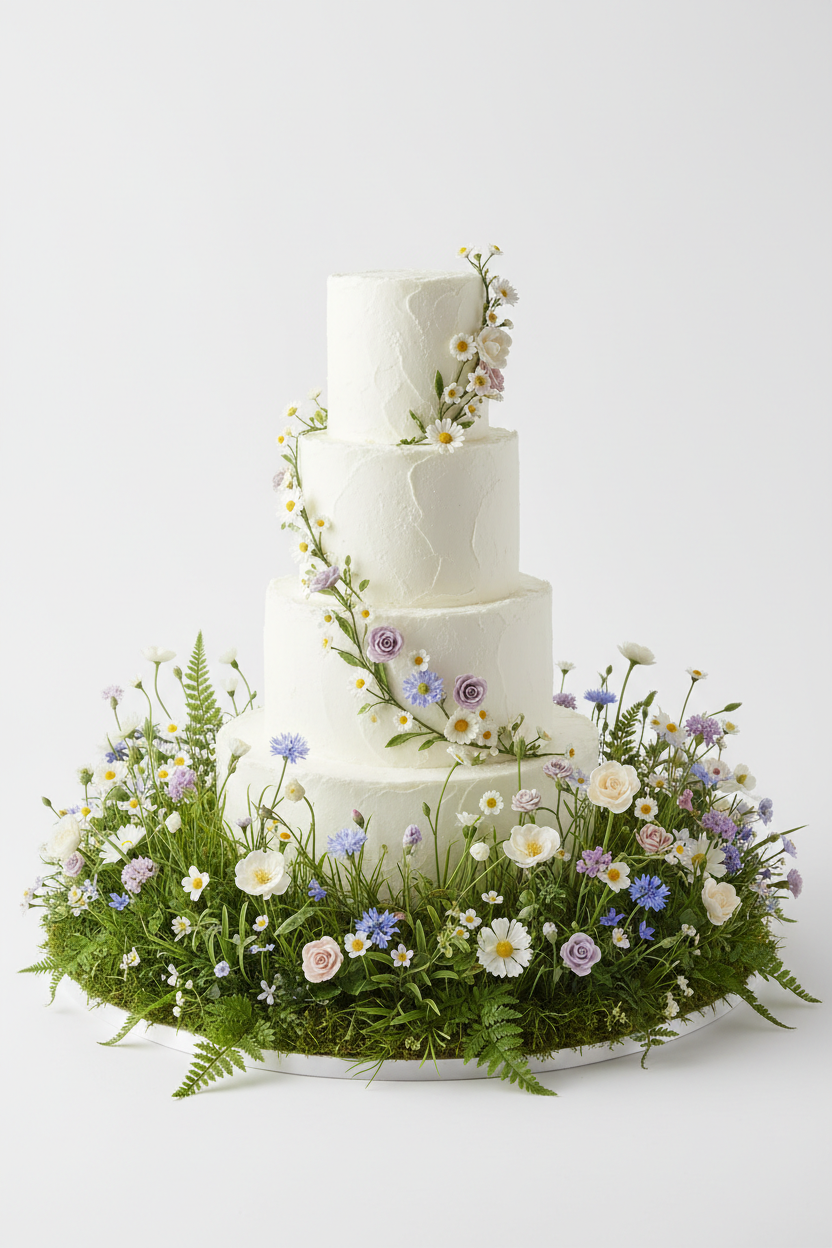Large Wedding Cake Meadow Decoration
