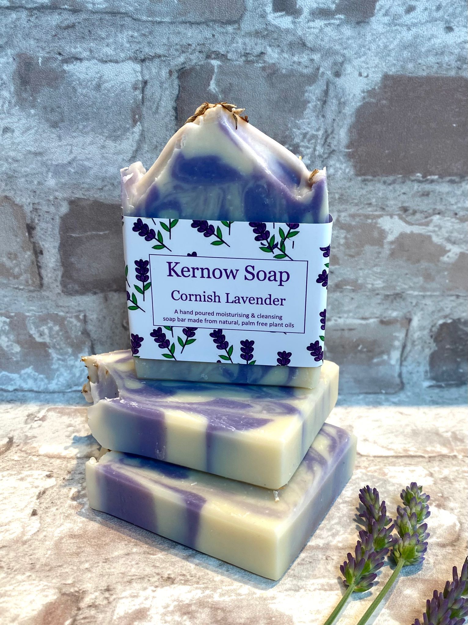 Lavender Natural Soap Bar – Handmade in Cornwall (Vegan & Eco-Friendly)