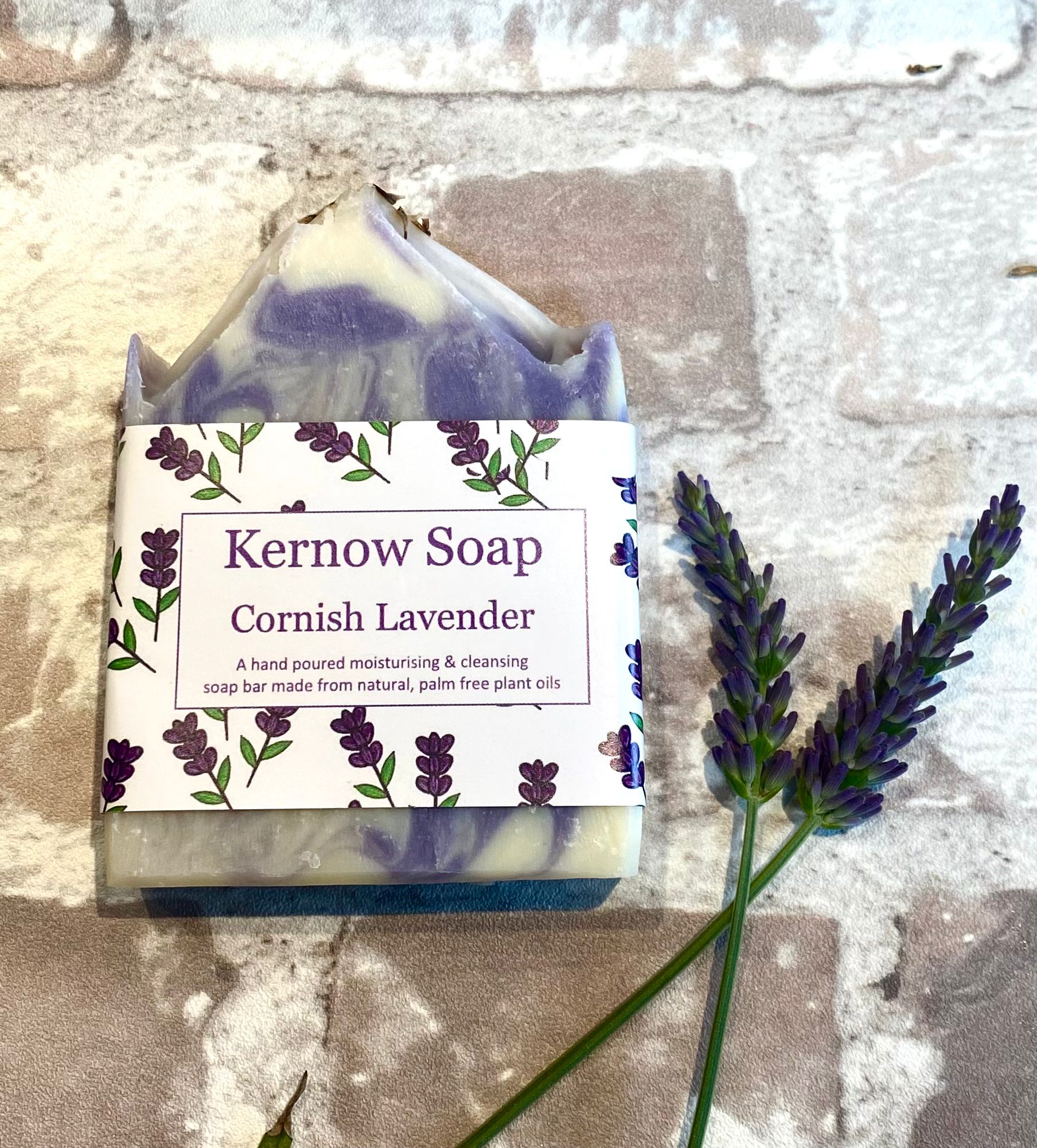 Lavender Natural Soap Bar – Handmade in Cornwall (Vegan & Eco-Friendly)