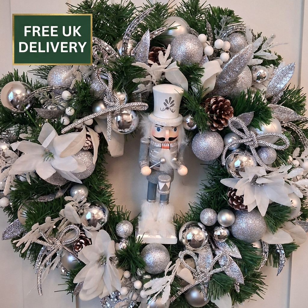 Lumi wreath with delivery badge