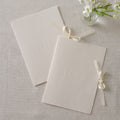 Cream His and Hers Wedding Vow Books