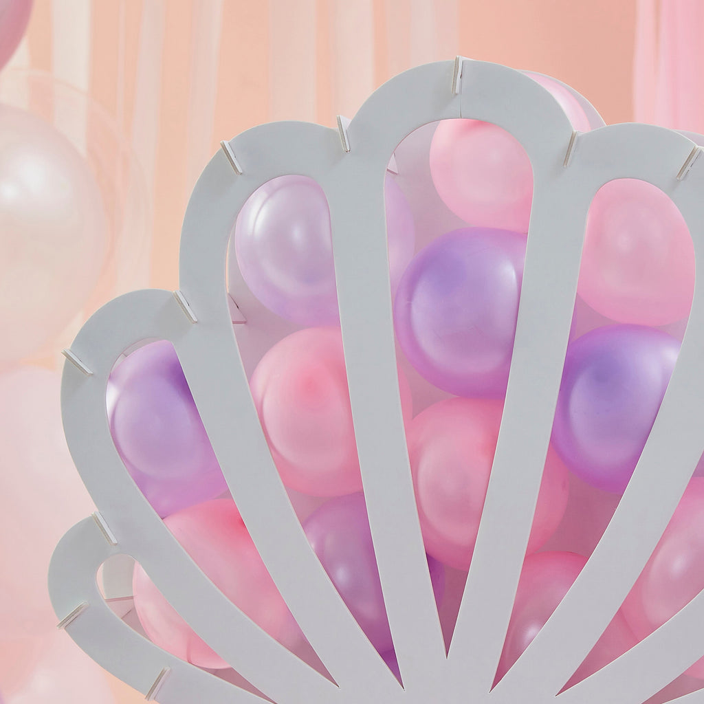 Shell Shaped Balloon Mosaic Stand Kit- 4 Inner Pack
