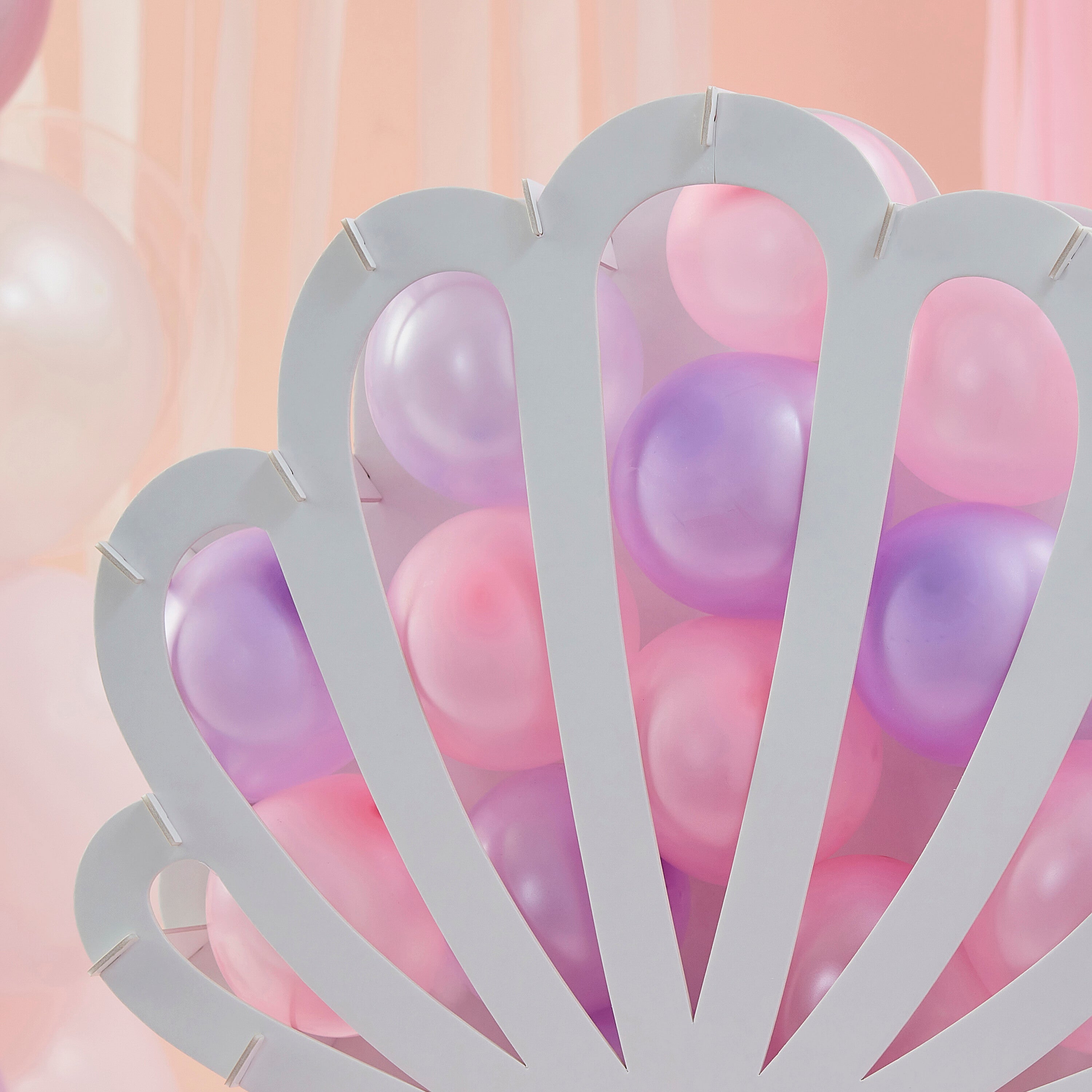 Shell Shaped Balloon Mosaic Stand Kit- 4 Inner Pack