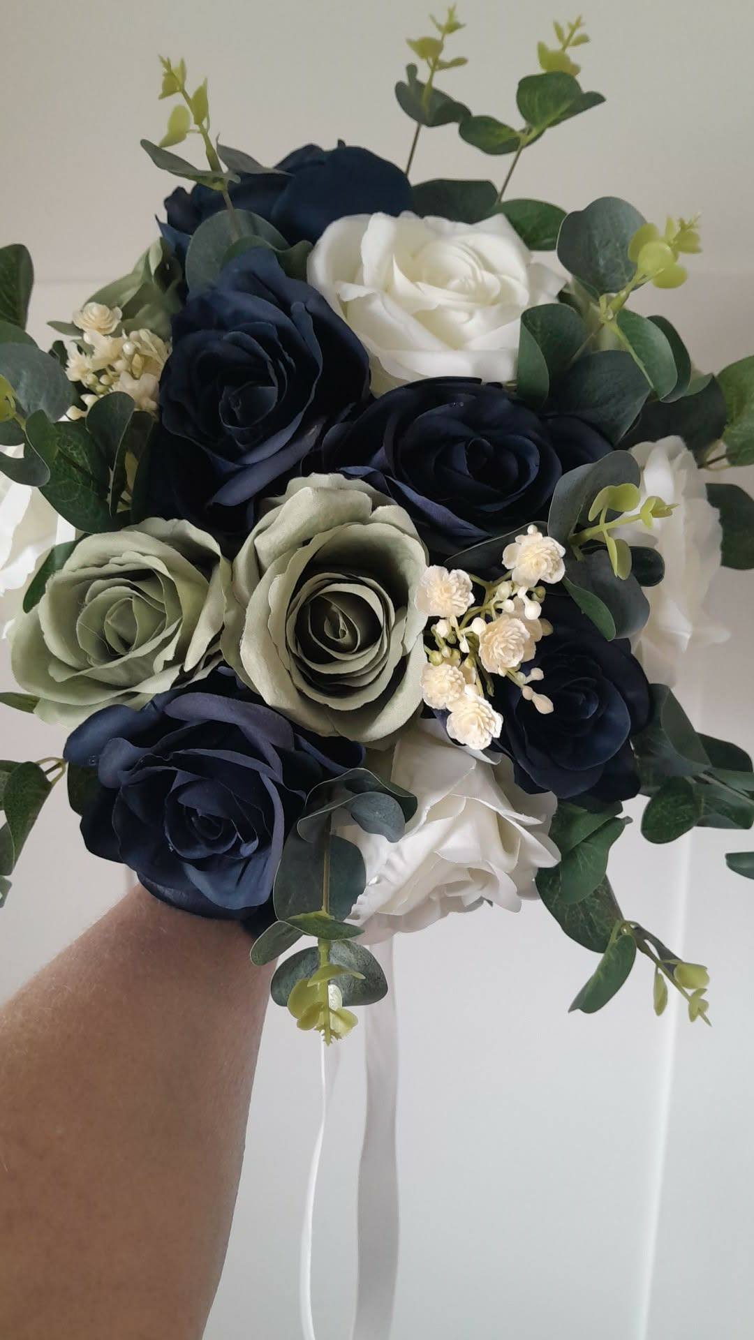 Florence | Silk Rose & Gypsophila Artificial Wedding Bouquet