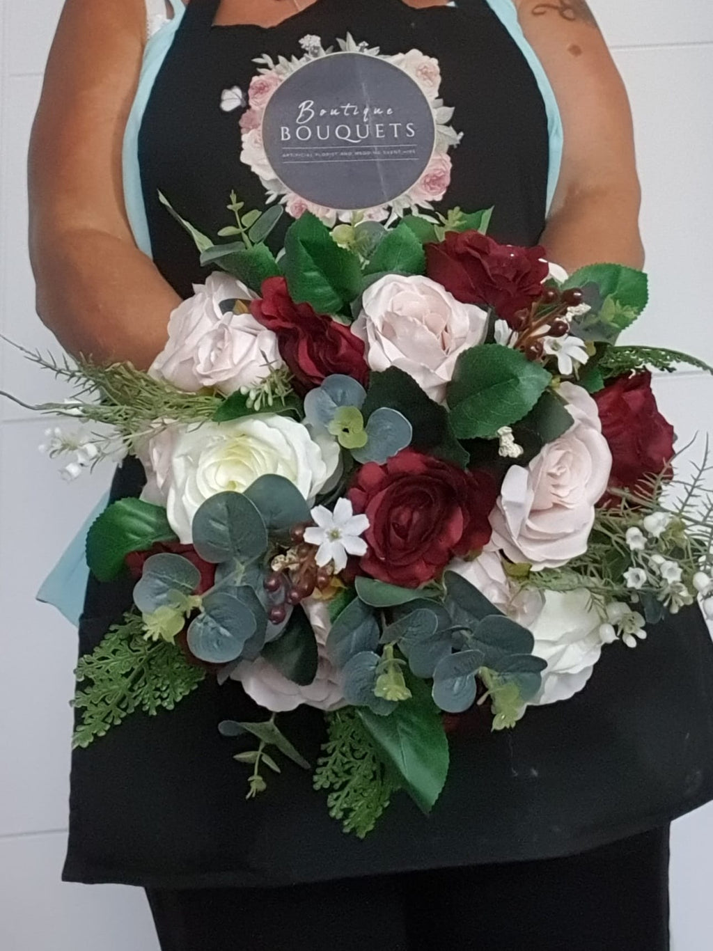 Florence | Silk Rose & Gypsophila Artificial Wedding Bouquet