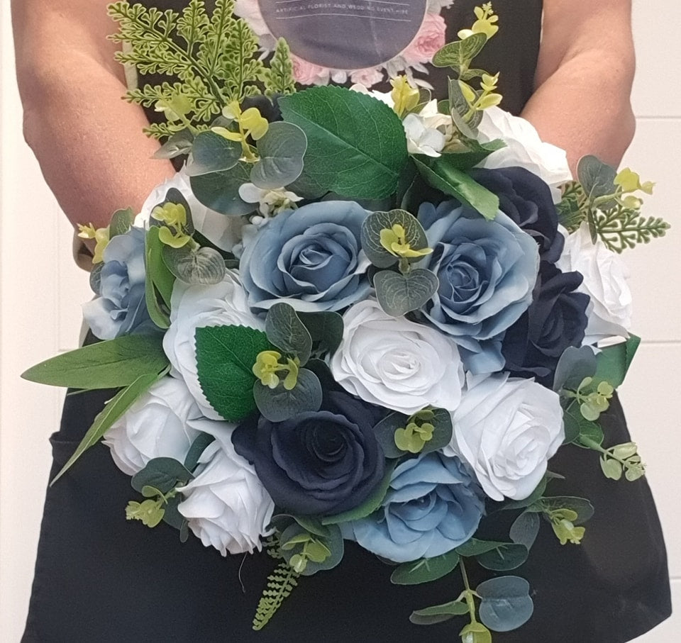 Florence | Silk Rose & Gypsophila Artificial Wedding Bouquet