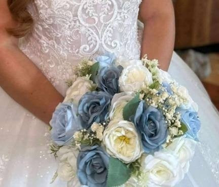 Florence | Silk Rose & Gypsophila Artificial Wedding Bouquet