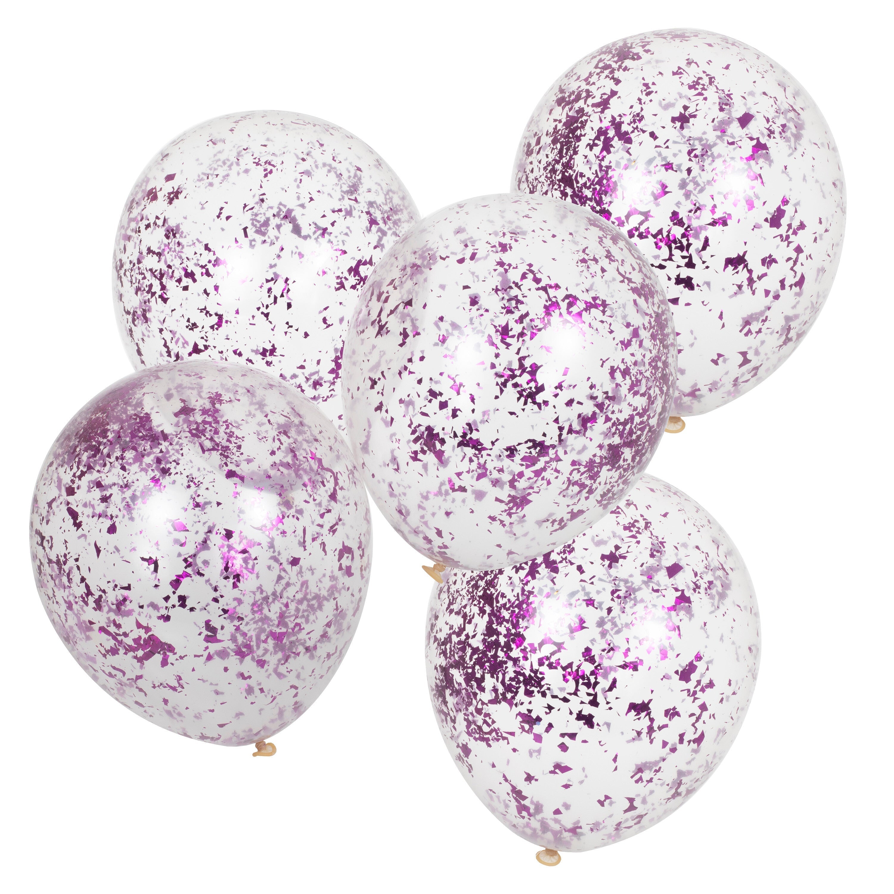 Lilac Confetti Balloons- 5 Inner Pack