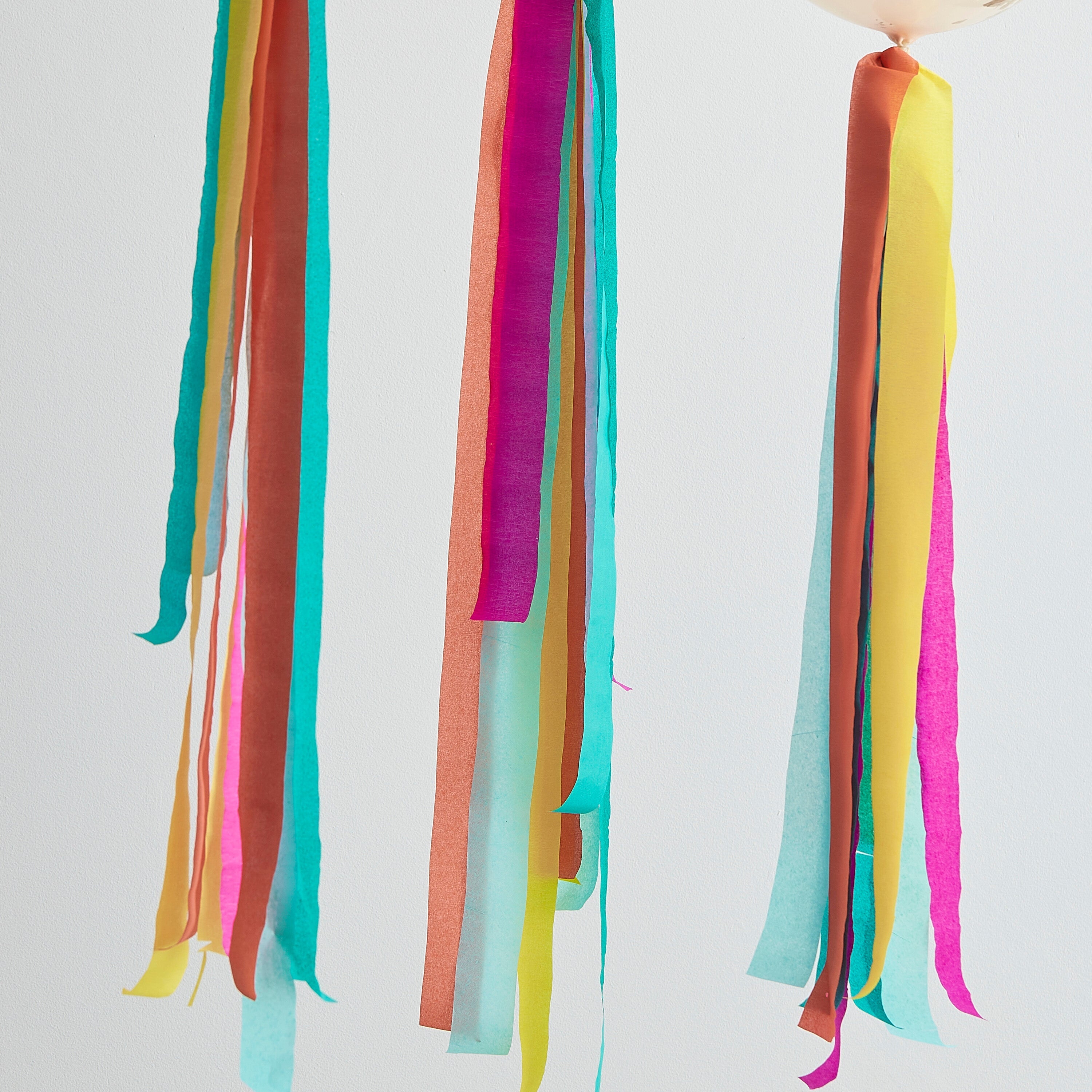 Multicoloured Streamer Balloon Tails- 5 Inner Pack
