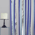Blue and Silver Streamer Party Backdrop- 5 Inner Pack
