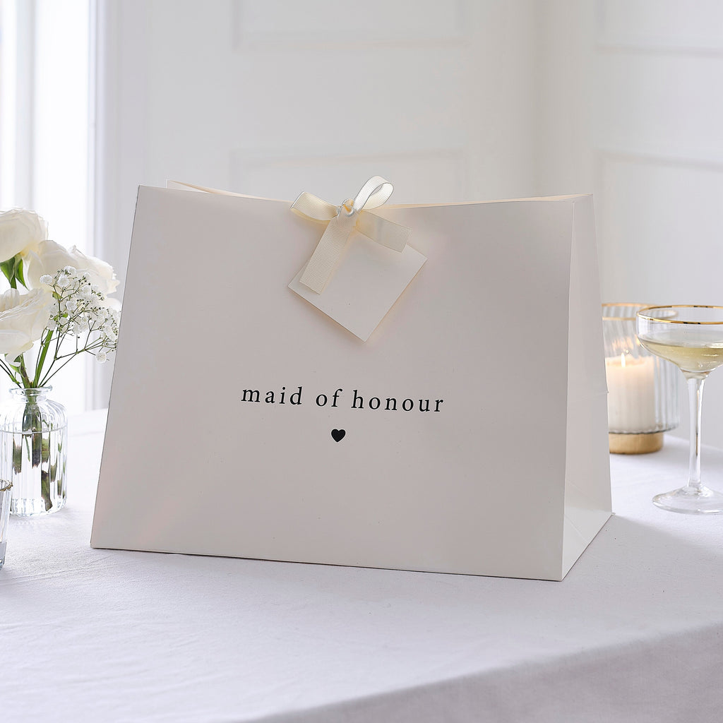 White Maid of Honour Gift Bag- 10 Inner Pack