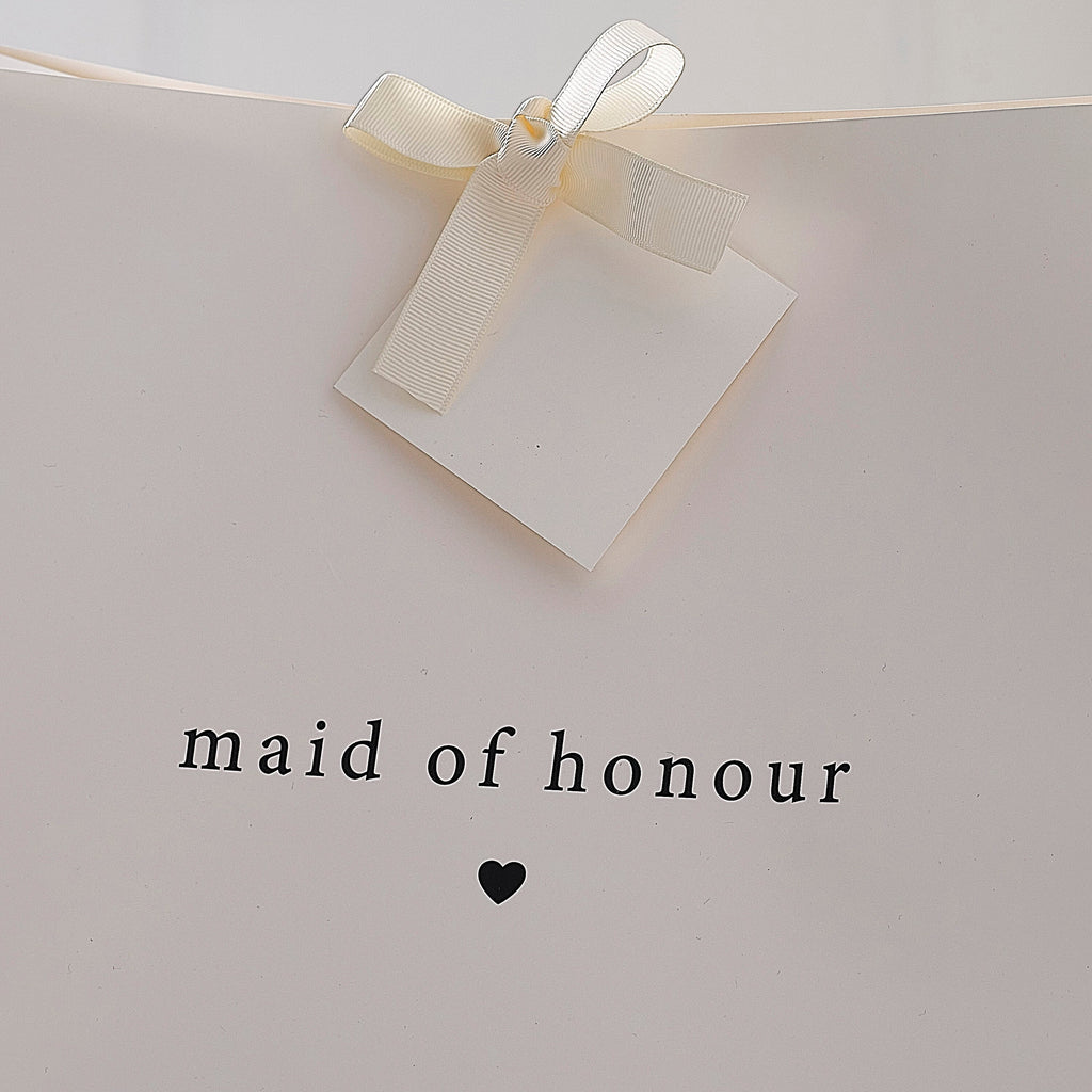 White Maid of Honour Gift Bag- 10 Inner Pack