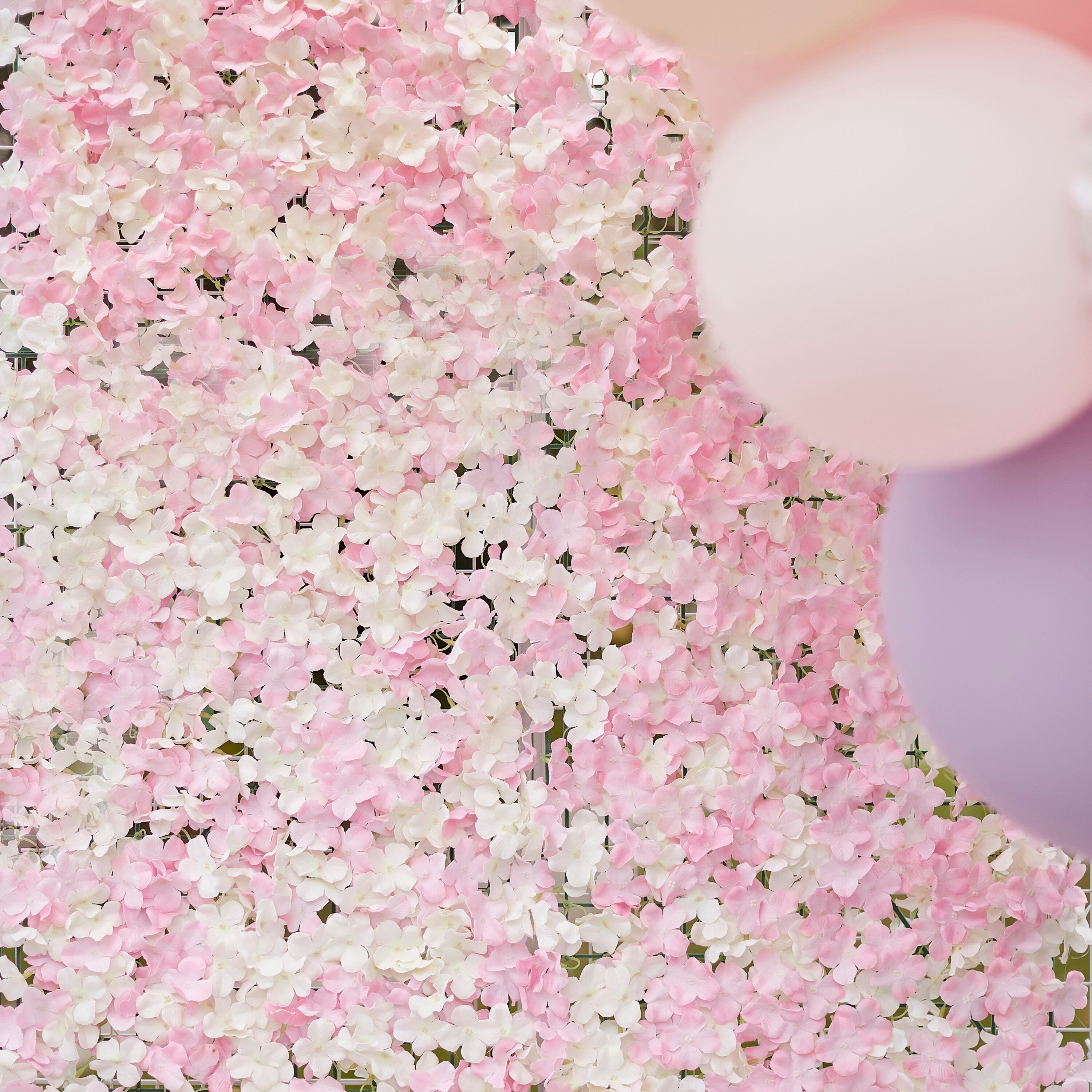 Pink & White Flower Wall Backdrop Tile- 6 Inner Pack