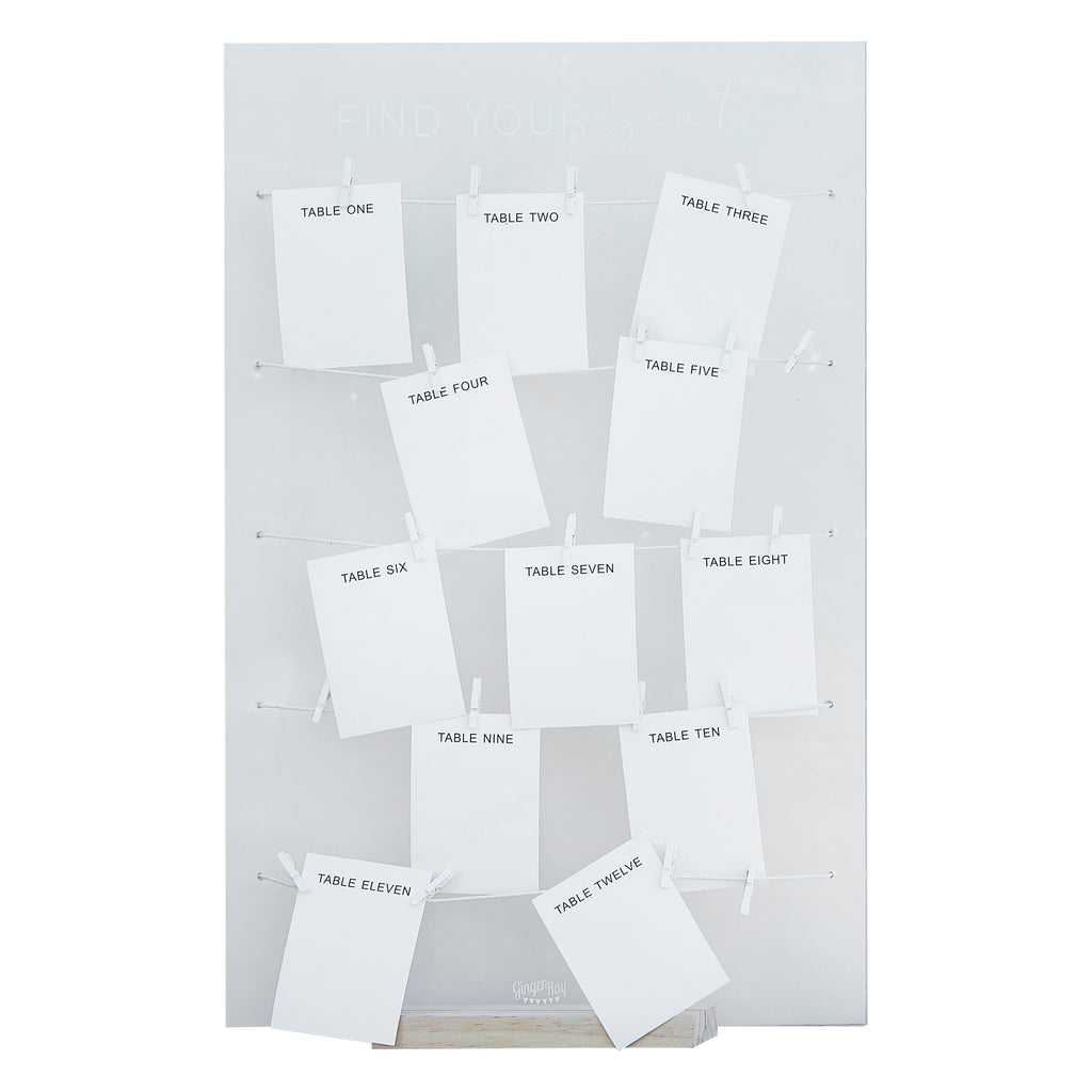 Acrylic Table Plan Kit