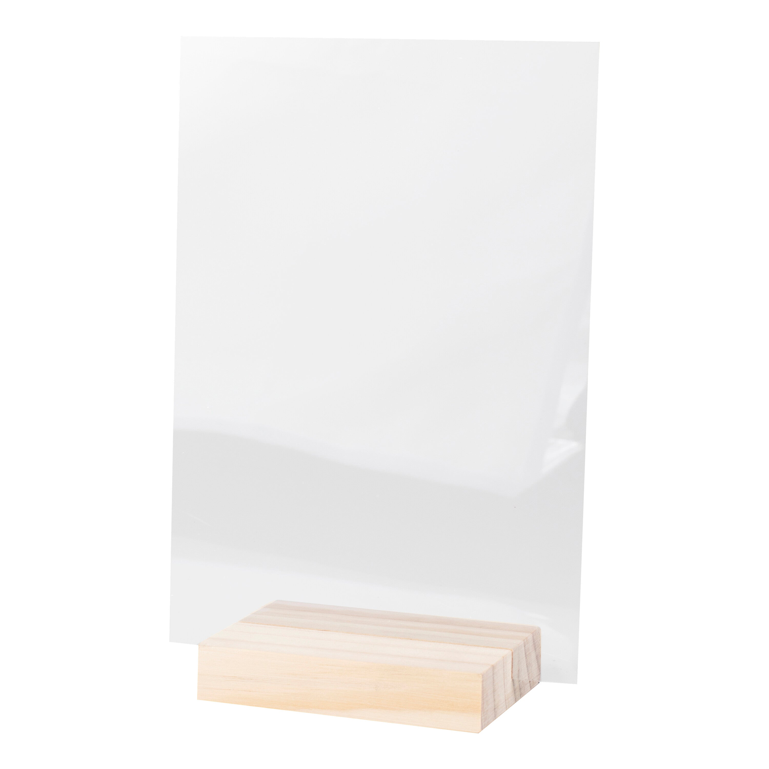 Customisable Small Clear Acrylic Sign- 3 Inner Pack