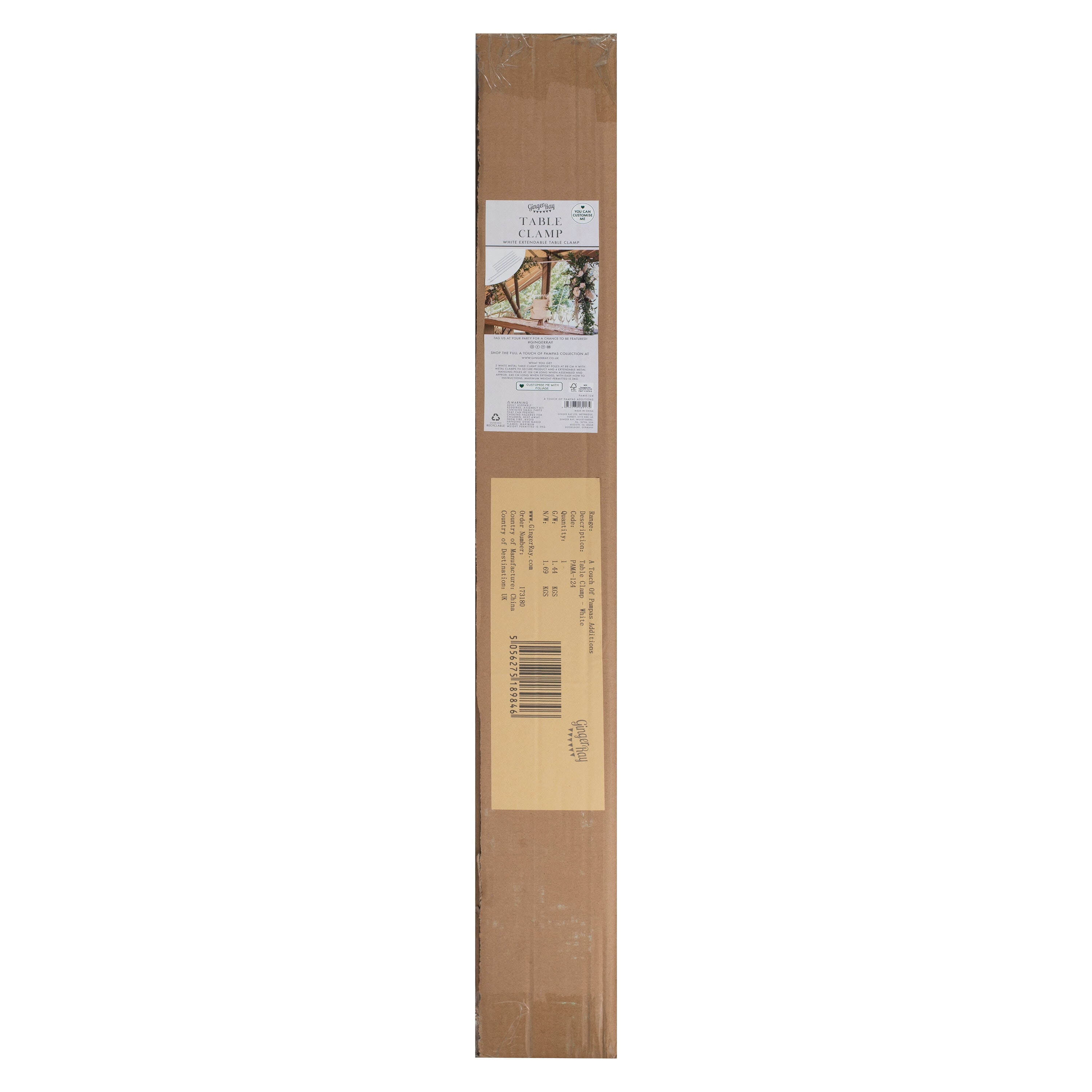 White Metal Table Clamp- 1 Inner Pack