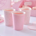 Pink Polka Dot Paper Cups- 5 Inner Pack