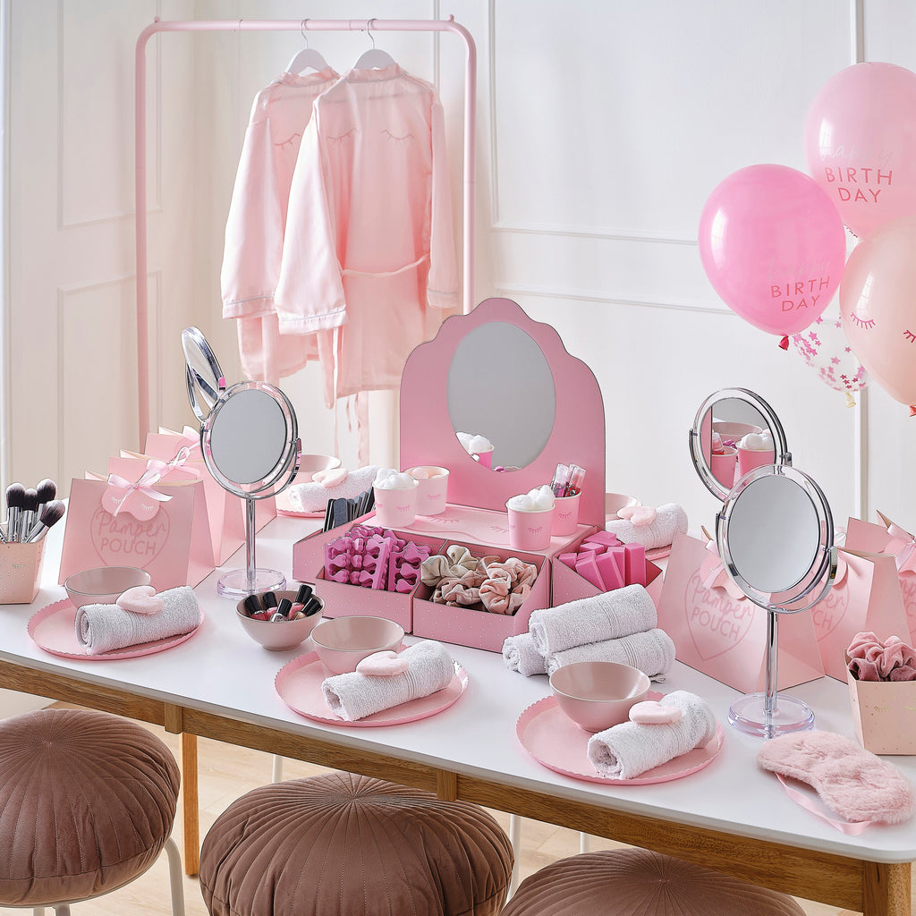 Pink Eye Mask Pamper Party Paper Napkins