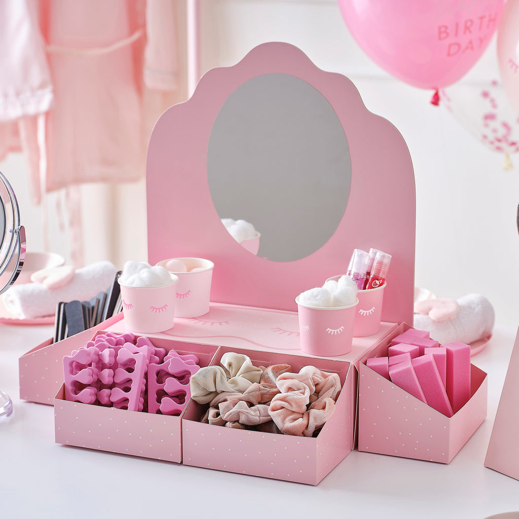 Pink Pamper Party Pamper Station & Treat Stand- 5 Inner Pack