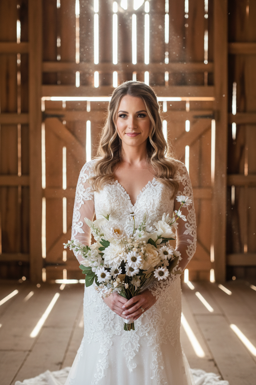 Pandora Bridal Collection - Rustic Barn with Your Bouquet