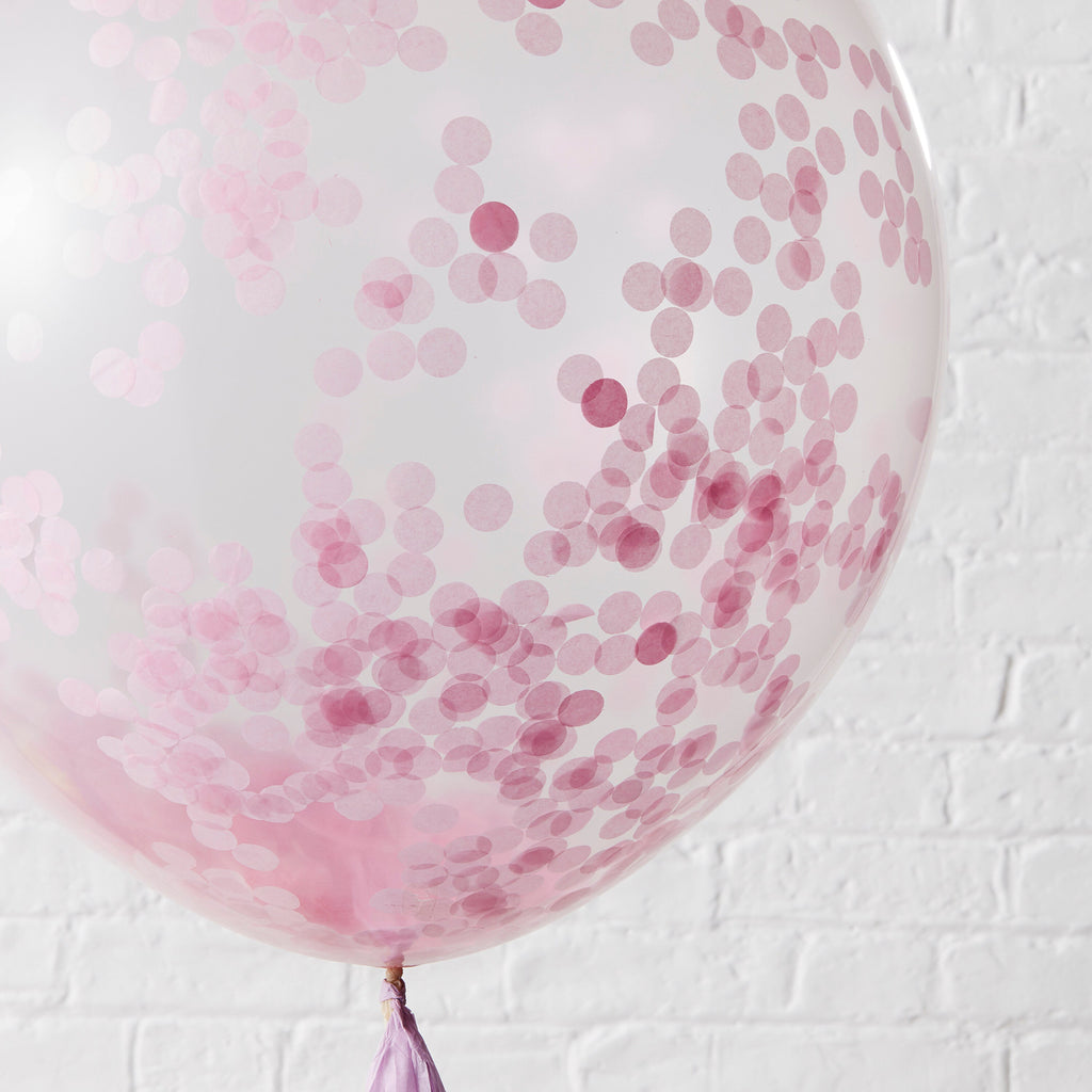 Pink Giant Confetti Balloons