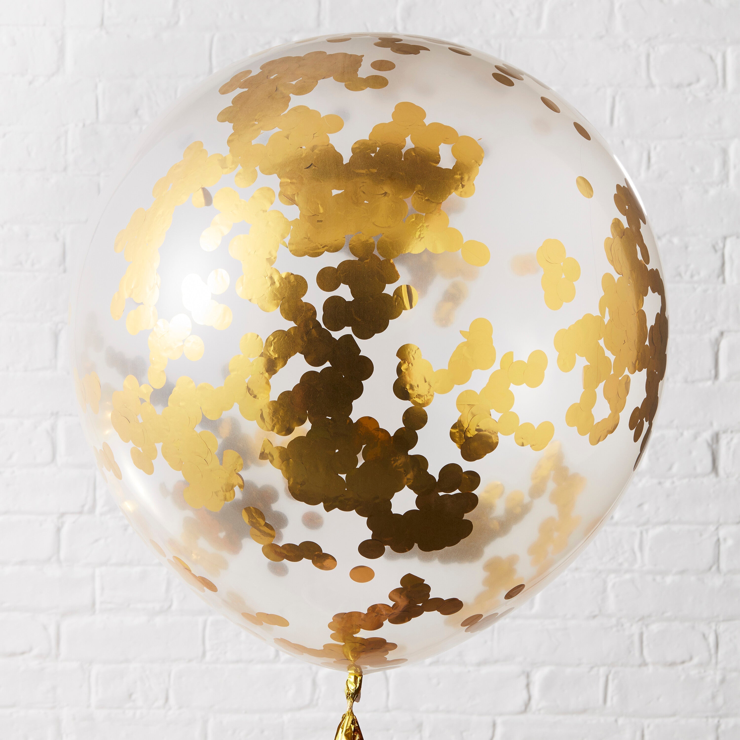 Gold Giant Confetti Balloons- 10 Inner Pack