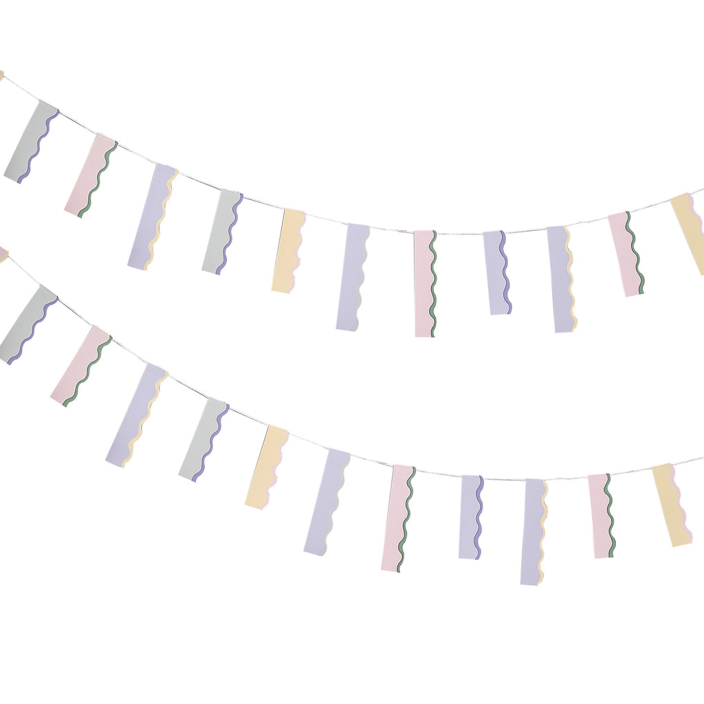 Wavy Pastel Bunting- 5 Inner Pack
