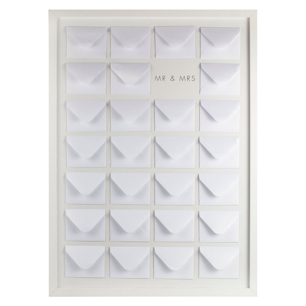 Frame and Envelope Wedding Guest Book Alternative