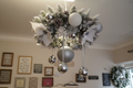 Silver Christmas Hanging Chandelier