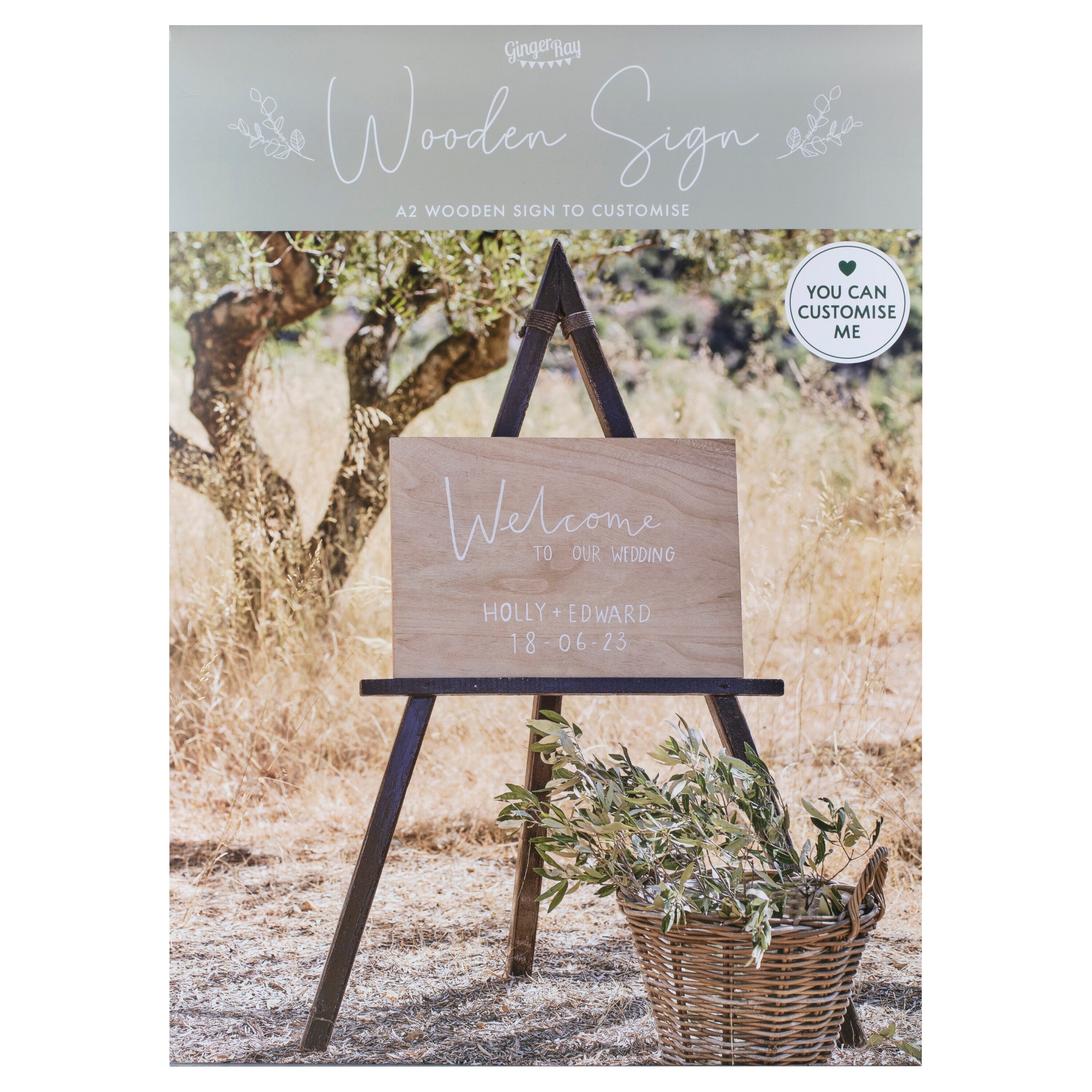 Customisable A2 Wooden Sign- 4 Inner Pack